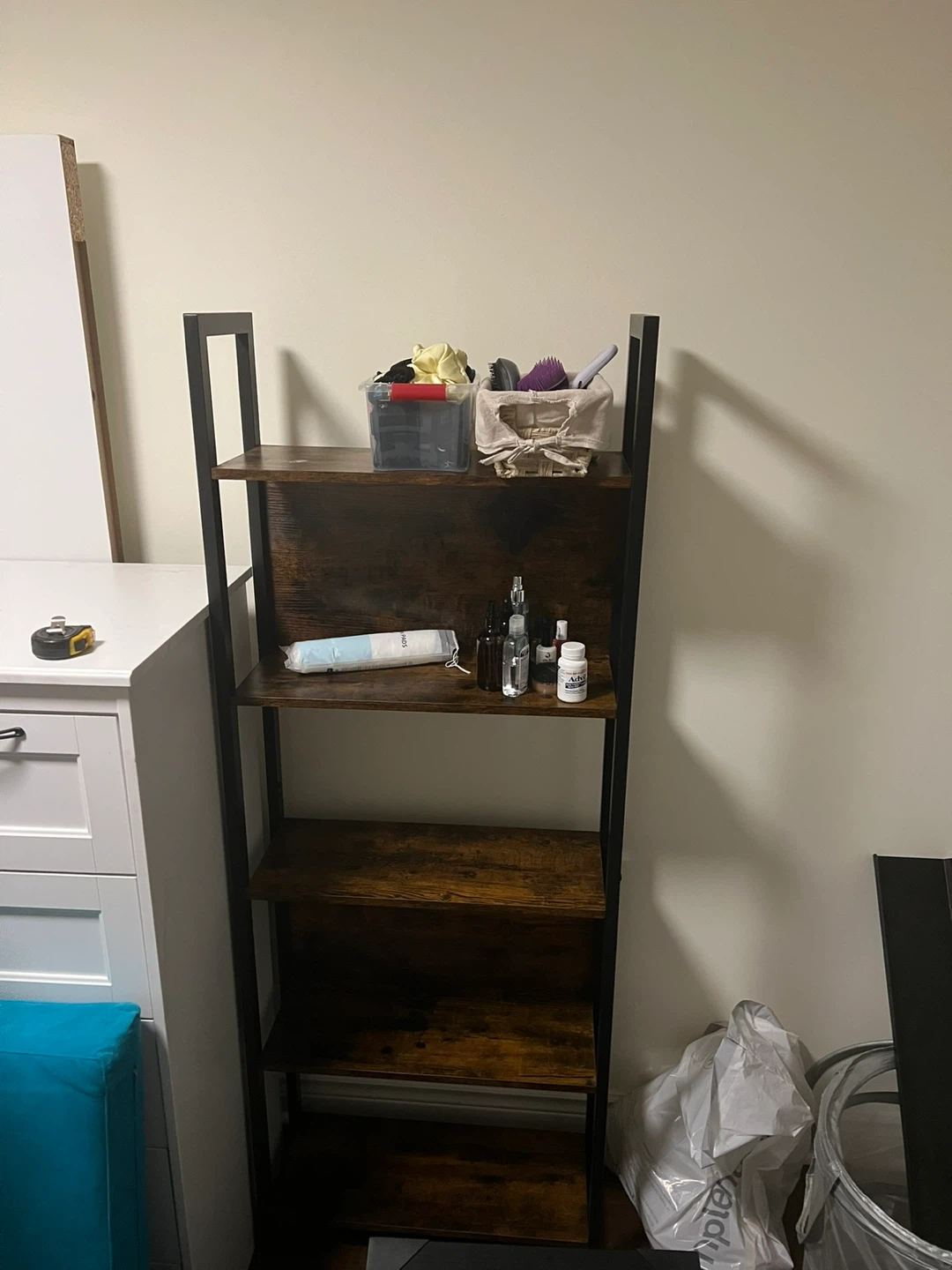 Industrial Style 5- Tier Bookshelf