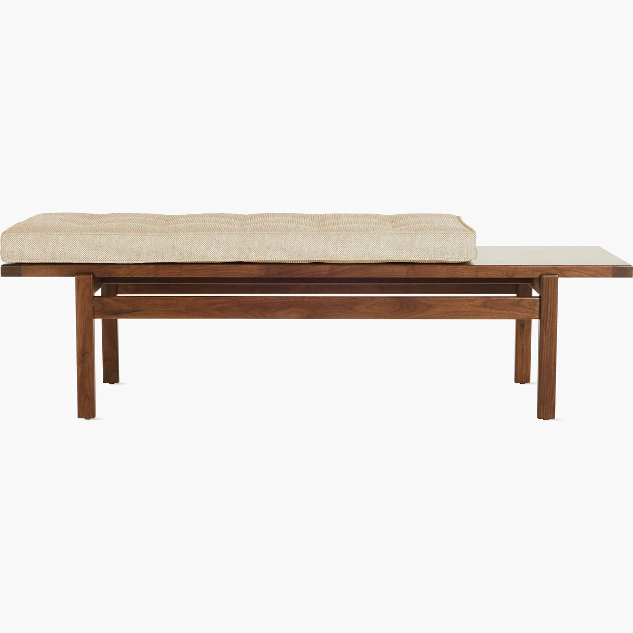 DWR Jens Bench by Jens Risom – Walnut & Oatmeal