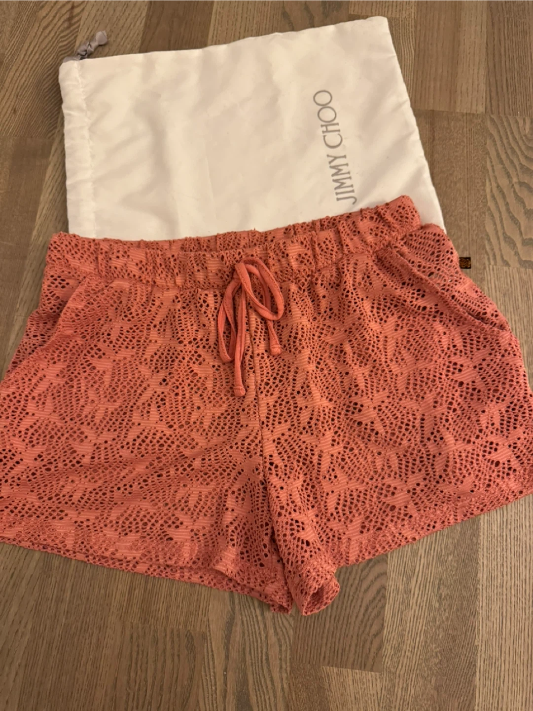 Designer’s Coral Lace Shorts