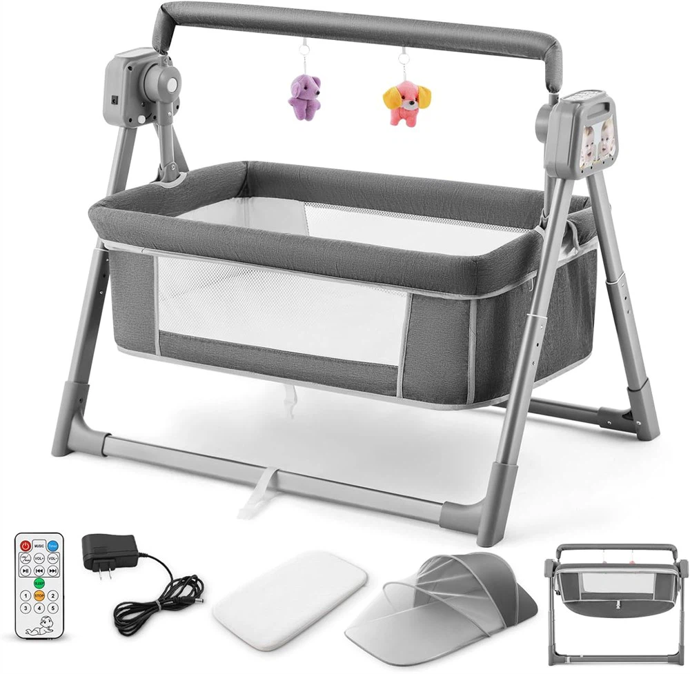 Electric Baby Bassinet - Bedside Bassinet - 5 Speed Swing NEW