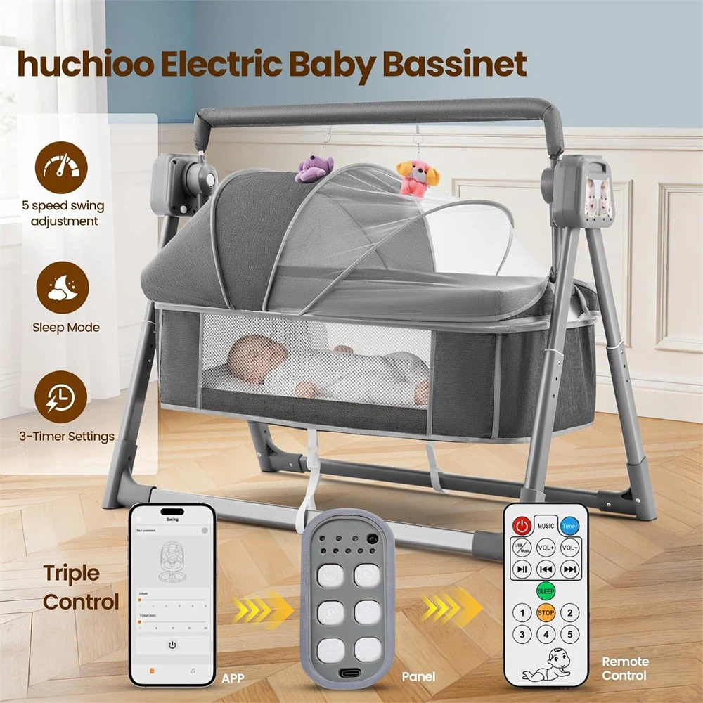 Electric Baby Bassinet - Bedside Bassinet - 5 Speed Swing NEW - photo 2