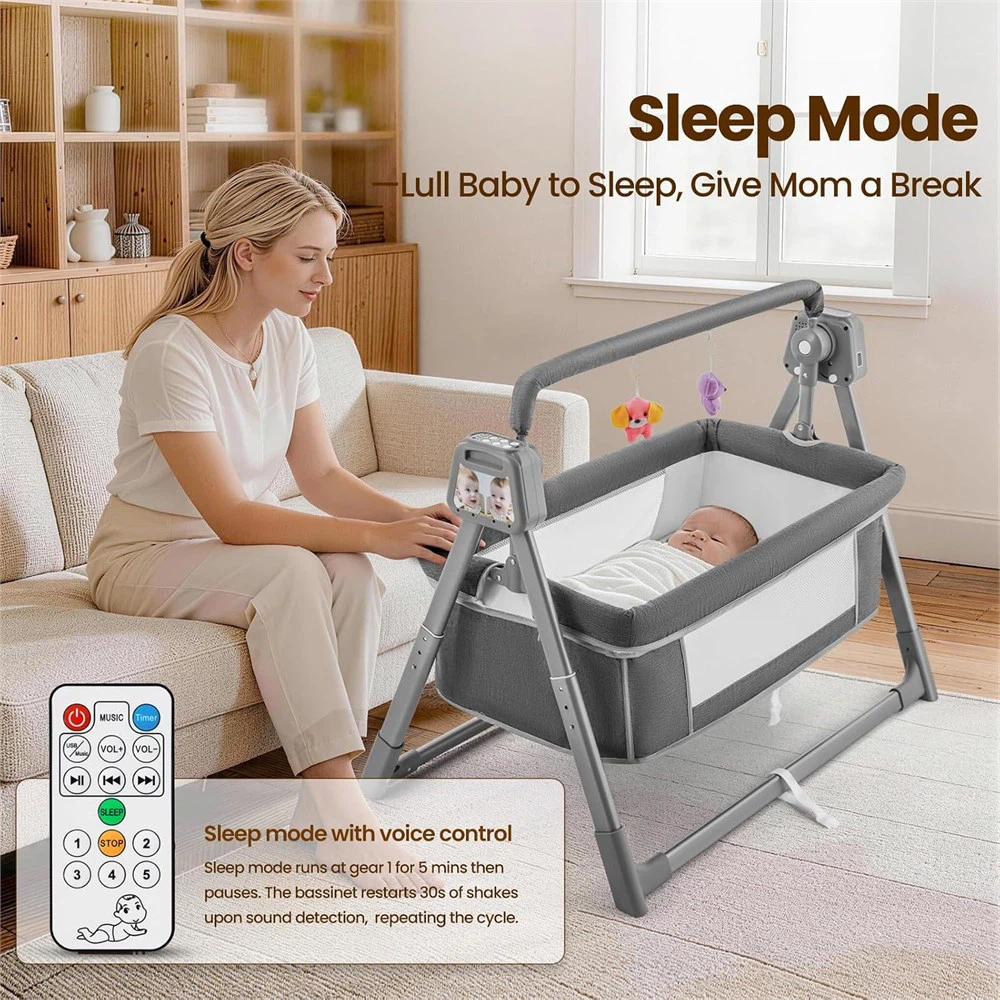 Electric Baby Bassinet - Bedside Bassinet - 5 Speed Swing NEW - photo 3