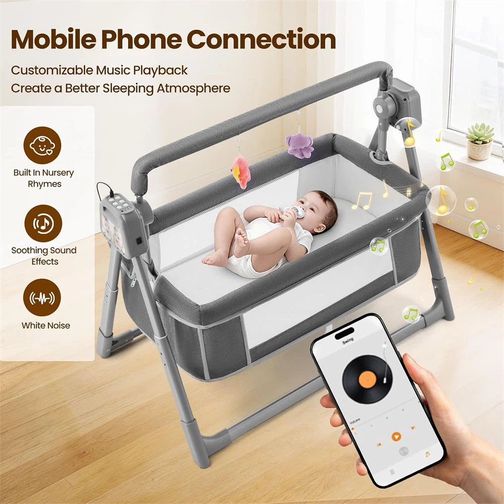 Electric Baby Bassinet - Bedside Bassinet - 5 Speed Swing NEW - photo 4