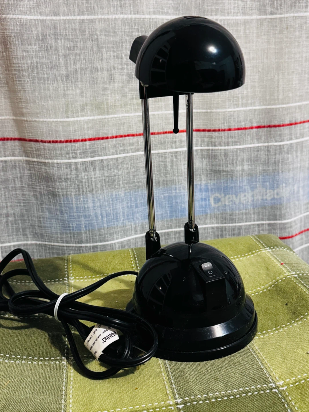 Black Adjustable Halogen Desk Lamp
