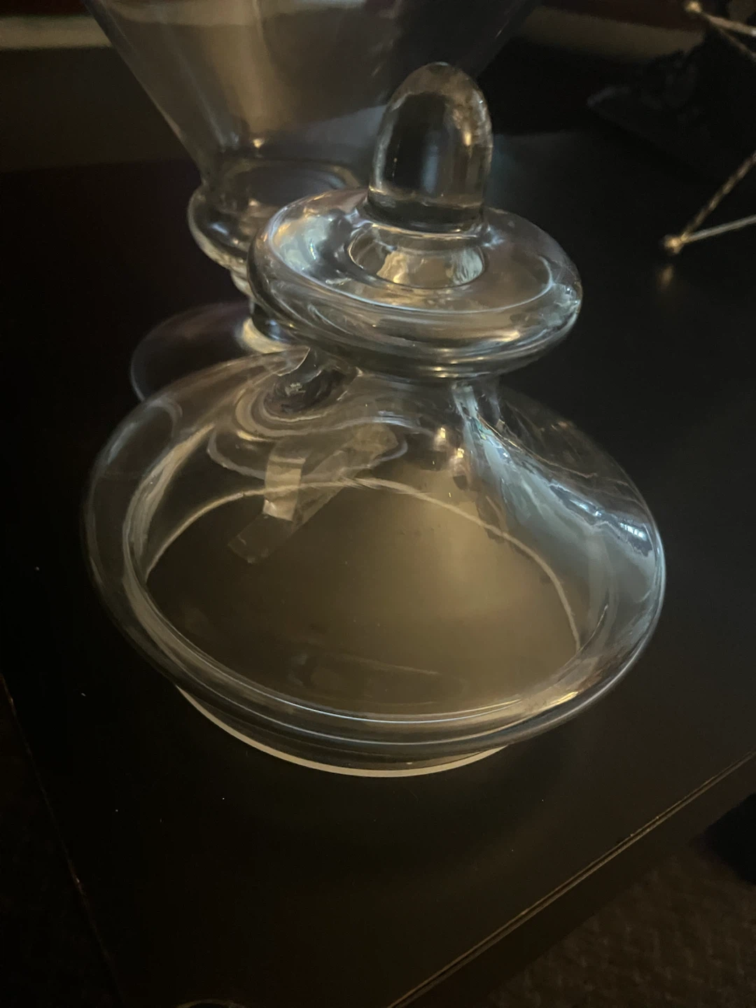 Large Clear Glass Apothecary Jar with Lid