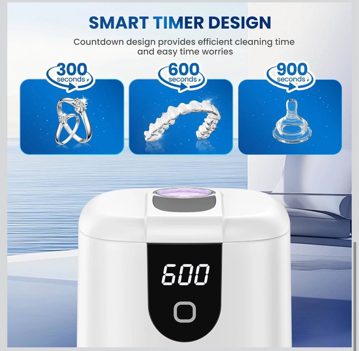 Ultrasonic Retainer Cleaner with UV Light - photo 5
