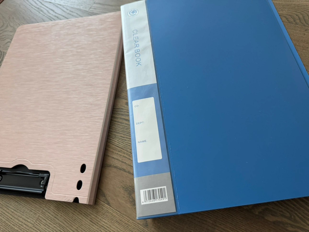 Clear Book Folder and Clipboard