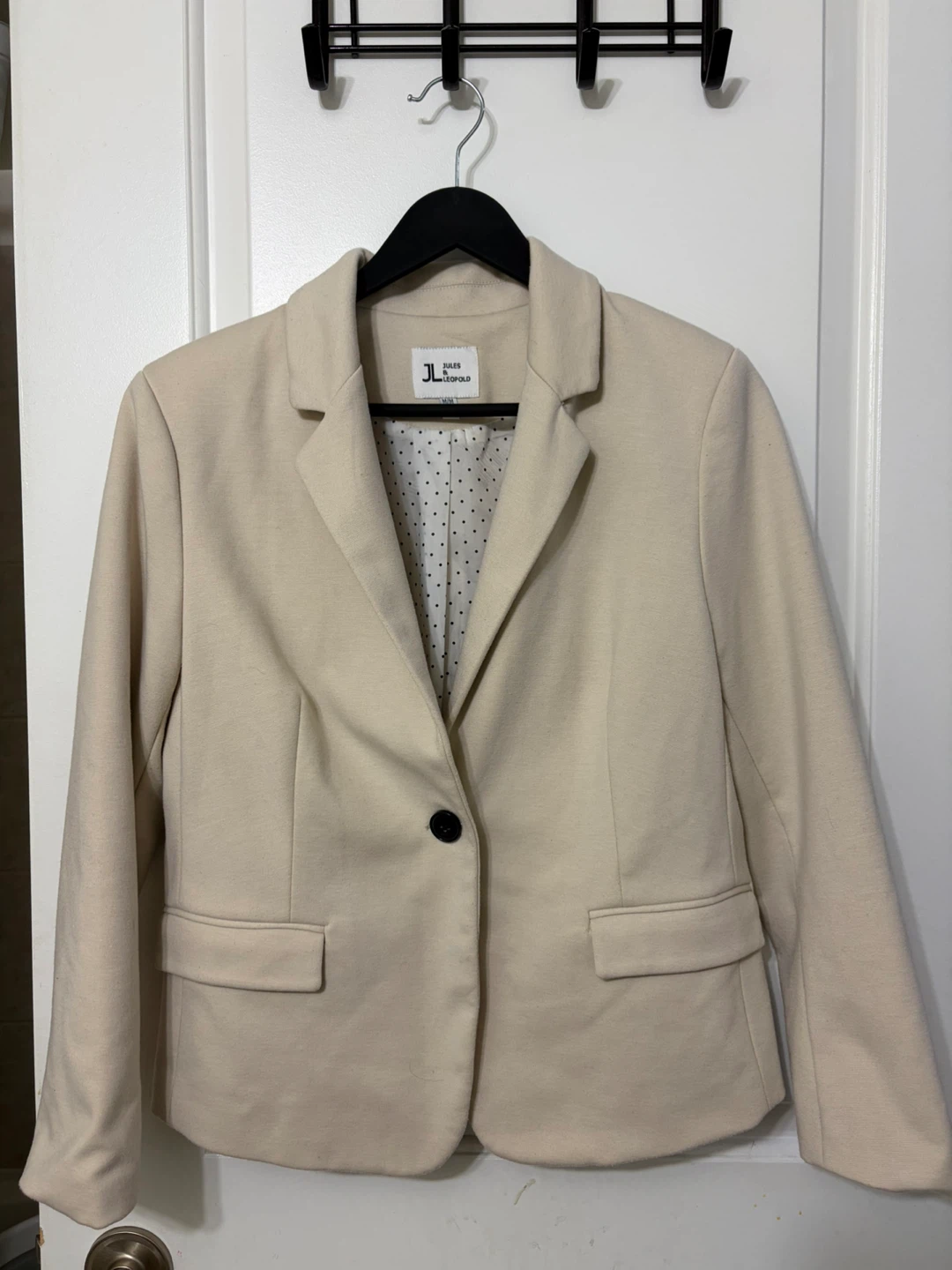 Jules & Leopold Cream Blazer