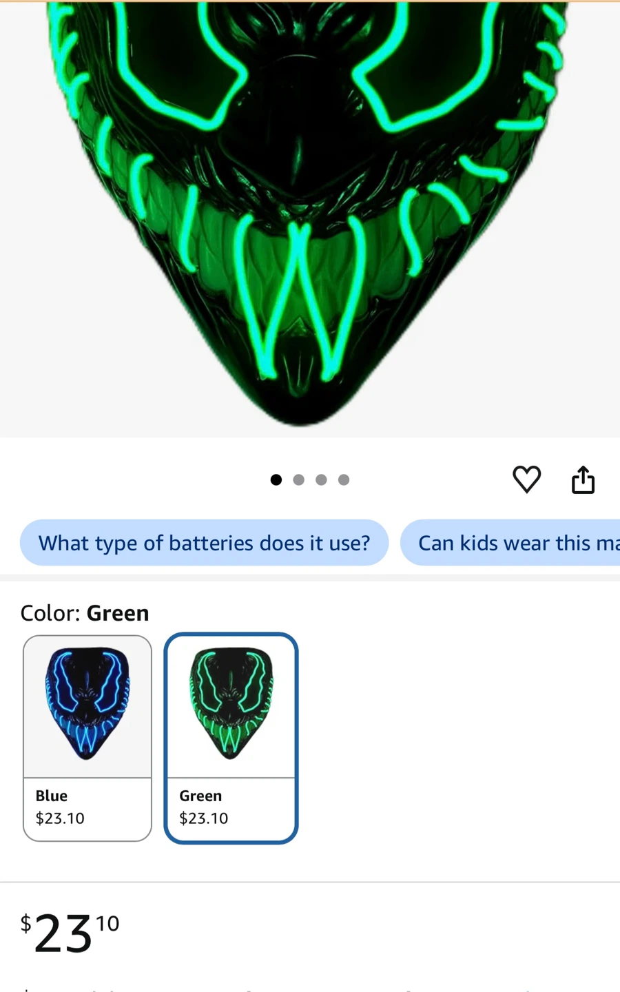 Mask and LED Halloween Masks - photo 5