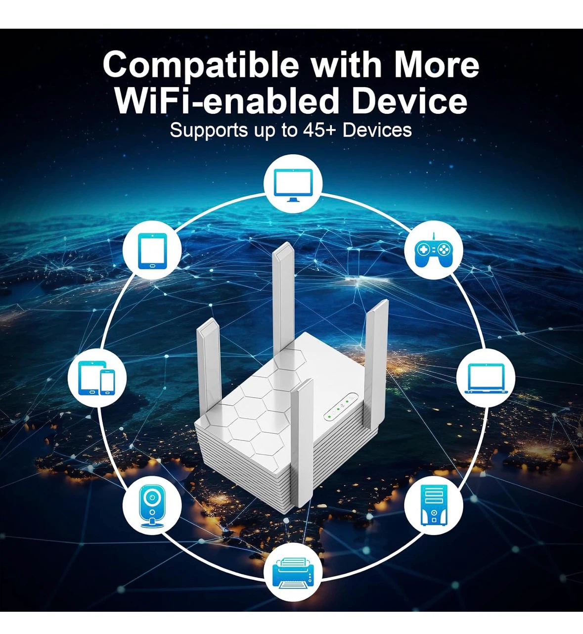 WiFi Range Extender with 4 Antennas - photo 4