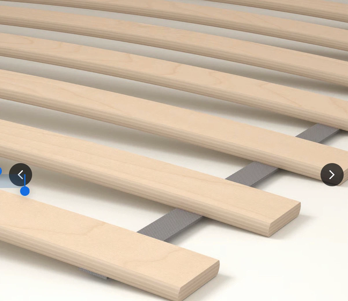 IKEA Haugesund Mattress with Metal Bed Frame & Bed Slats - photo 4