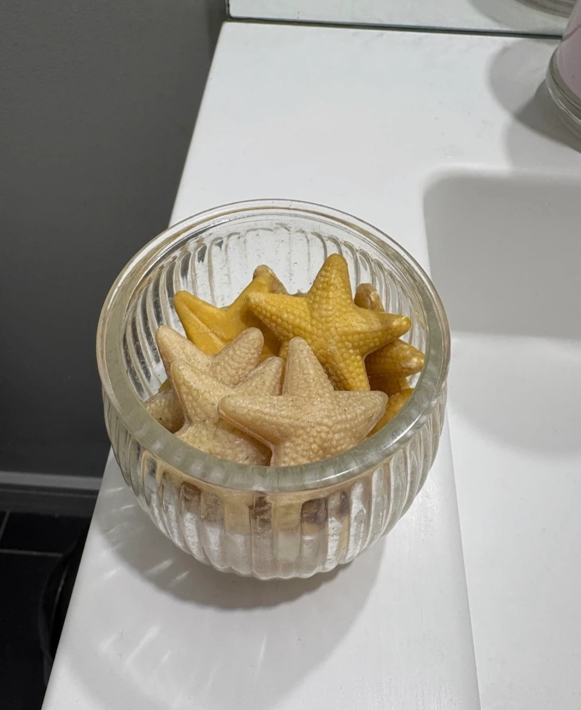 Glass Bowl with Starfish Shaped Soap
