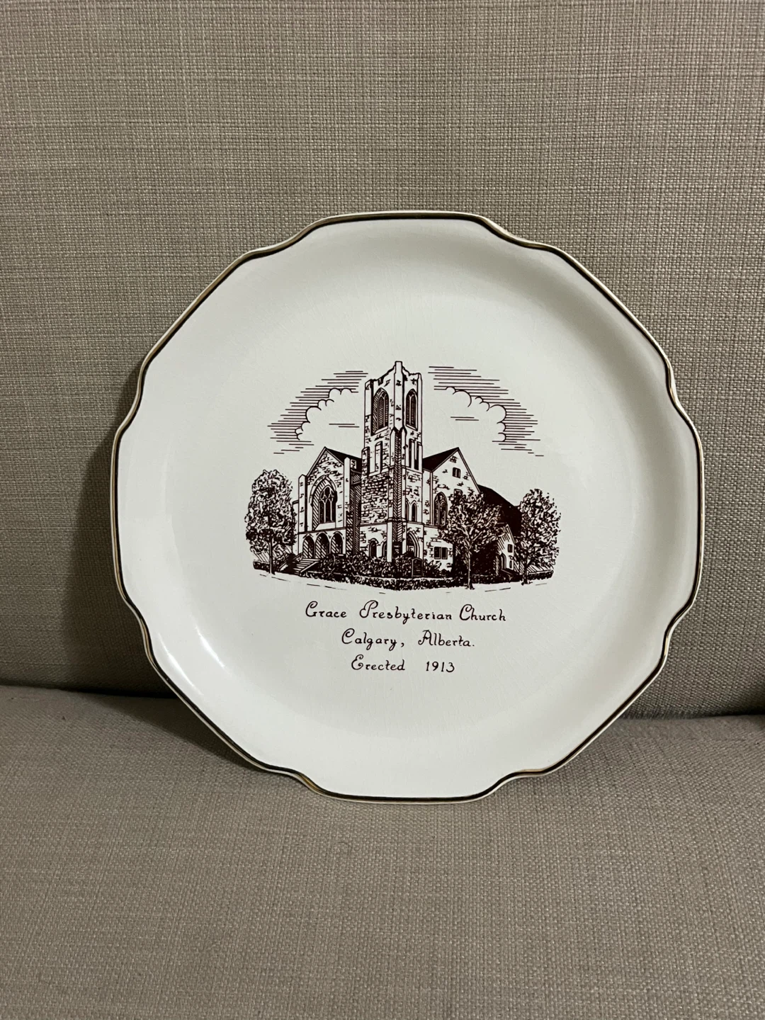 Grace Presbyterian Church Calgary Alberta Decorative Plate