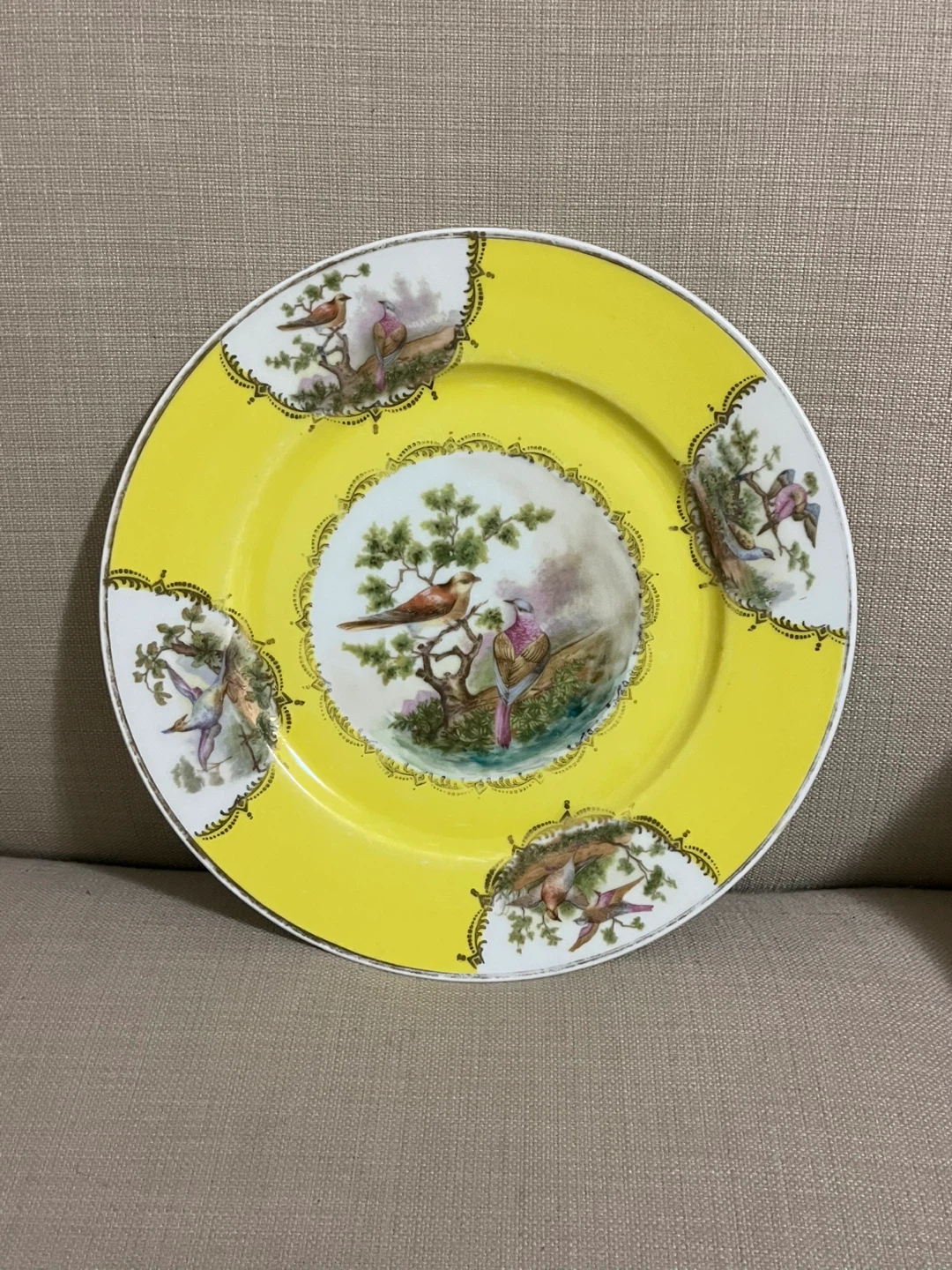 Vintage Union T Czechoslovakia Bird Decorative Plate