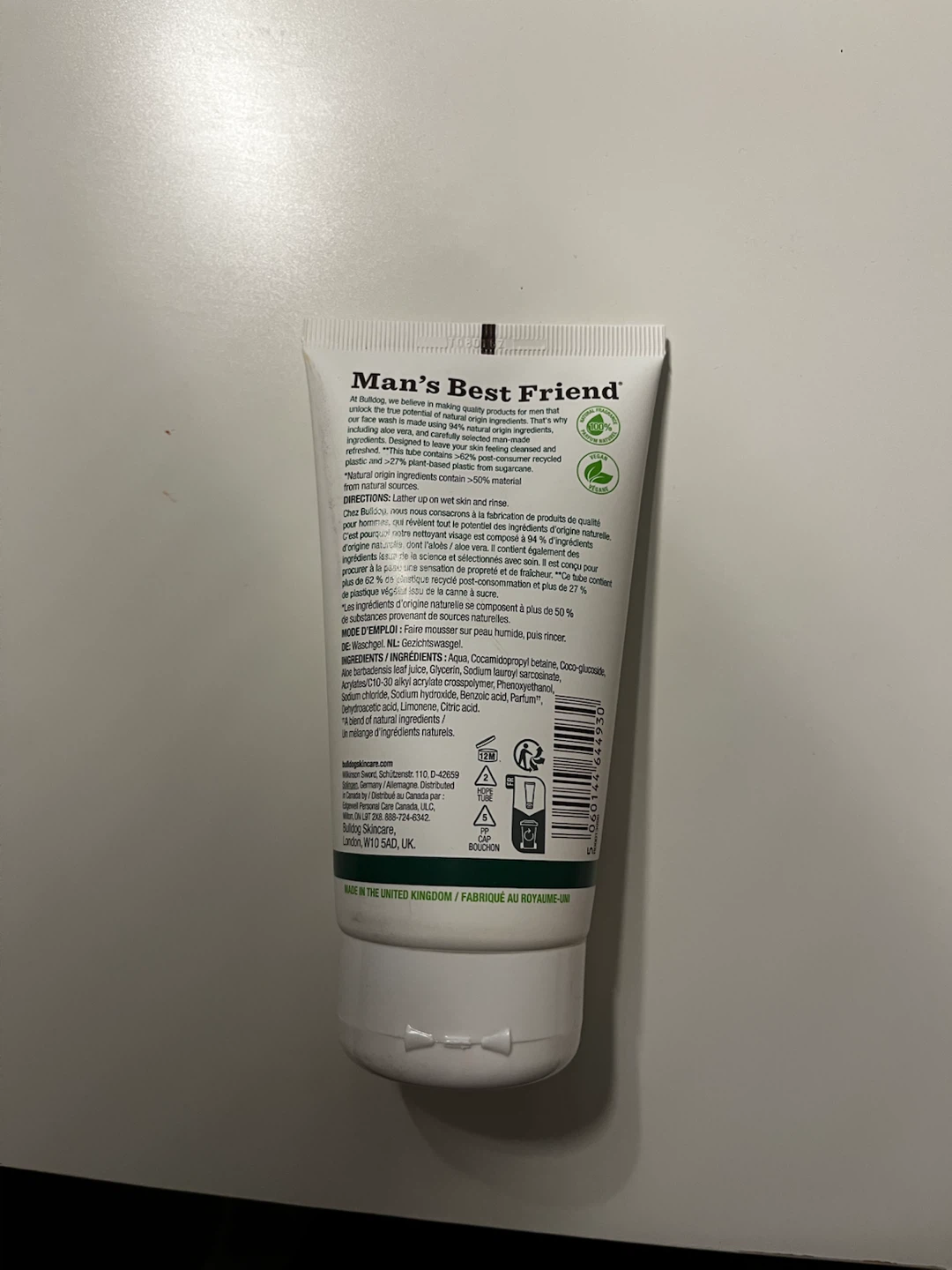 Bulldog original face wash - photo 2