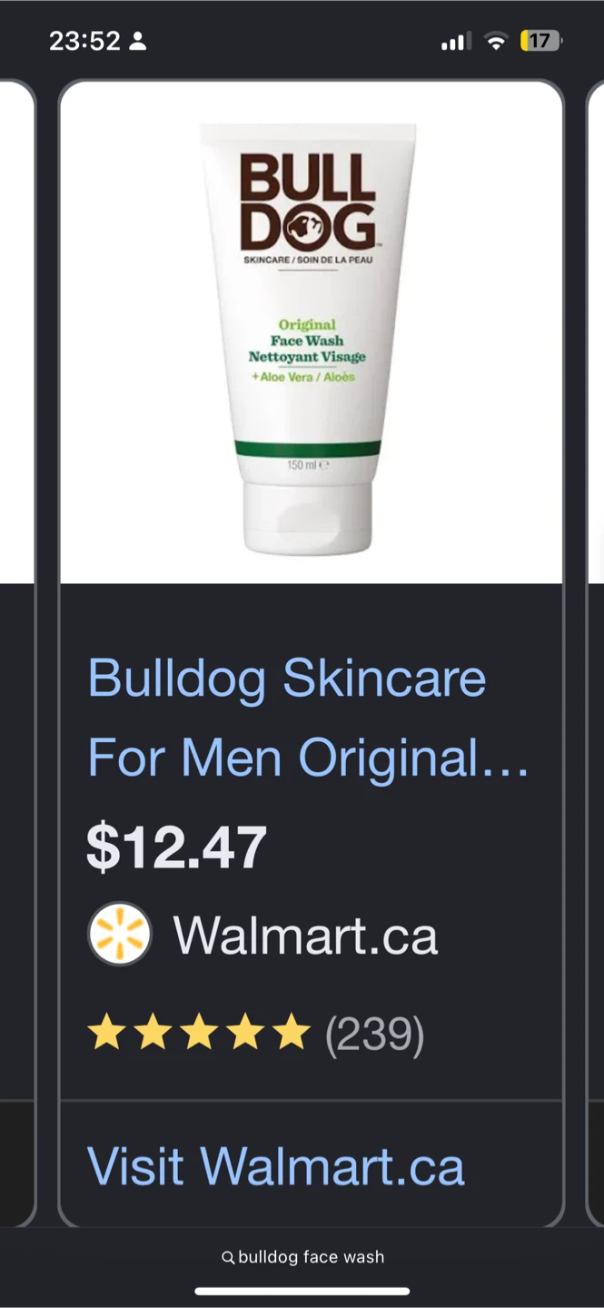 Bulldog original face wash - photo 3