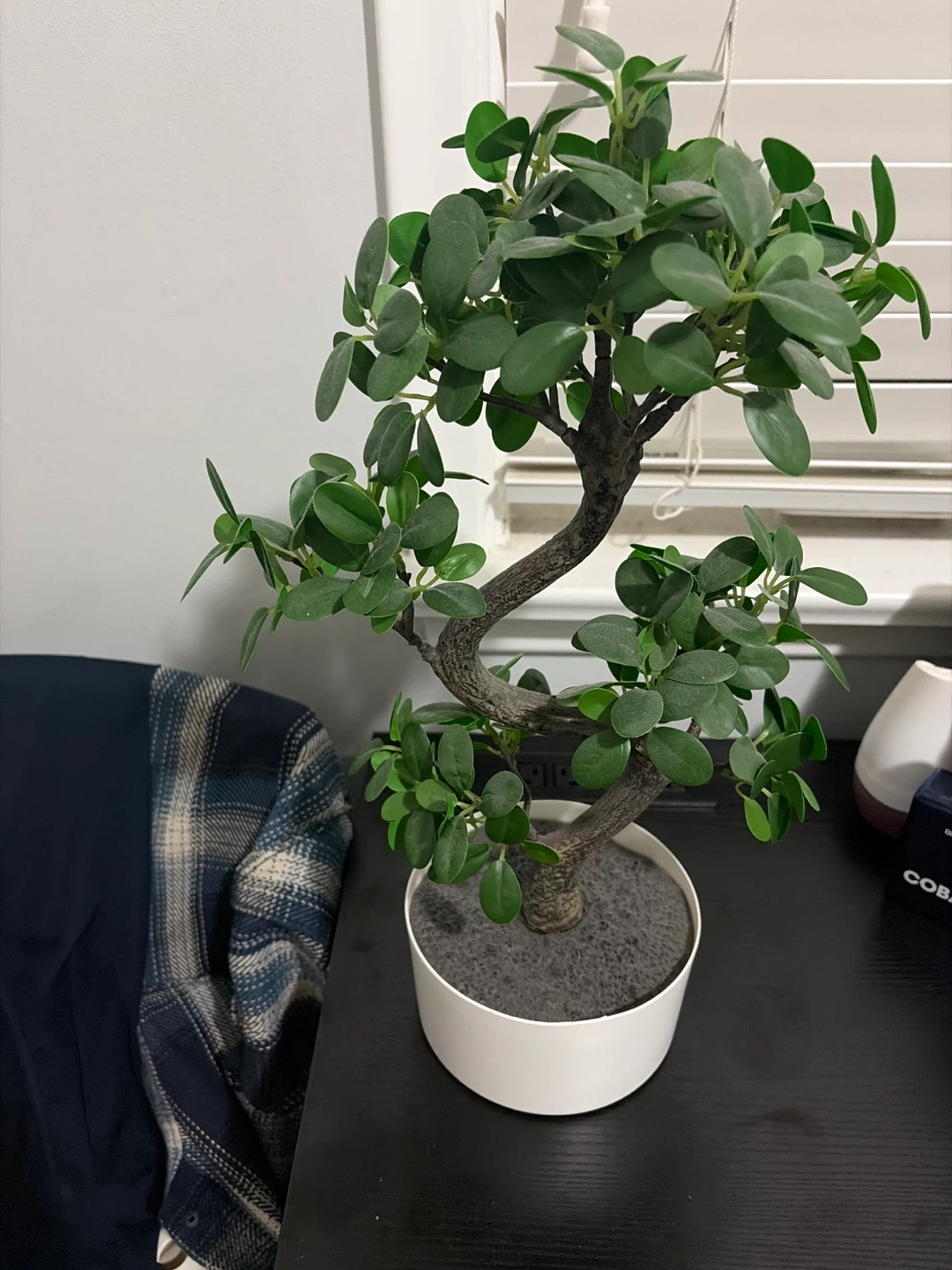 Artificial Bonsai Tree in White Pot
