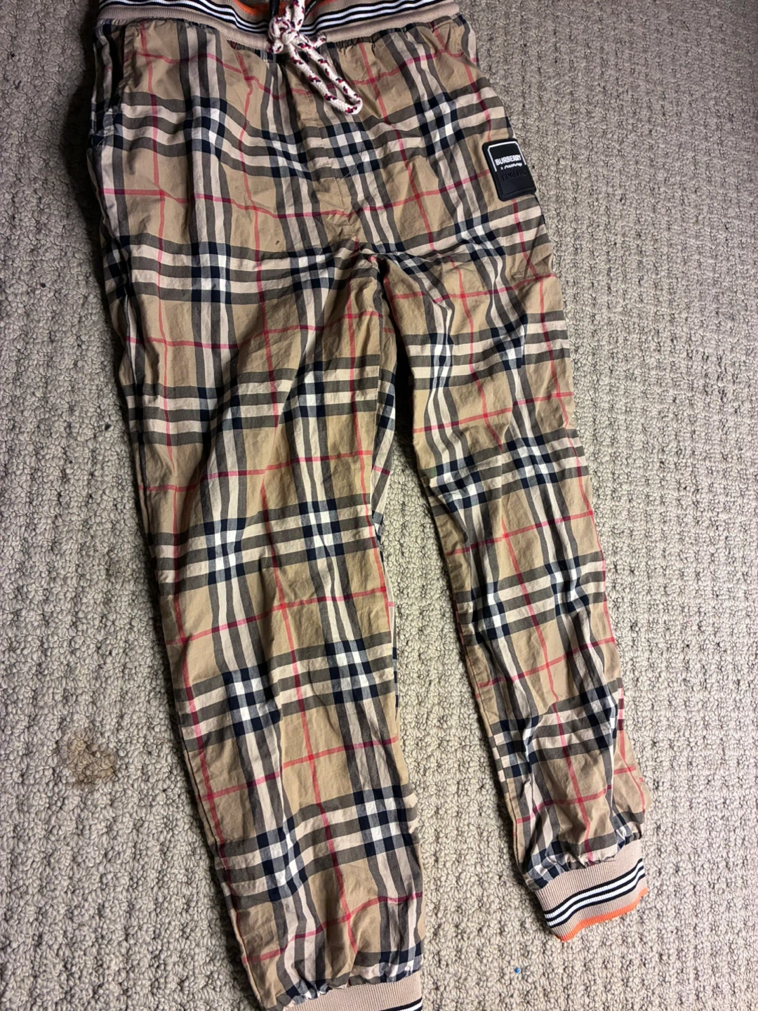 Kids Burberry London England Check Joggers