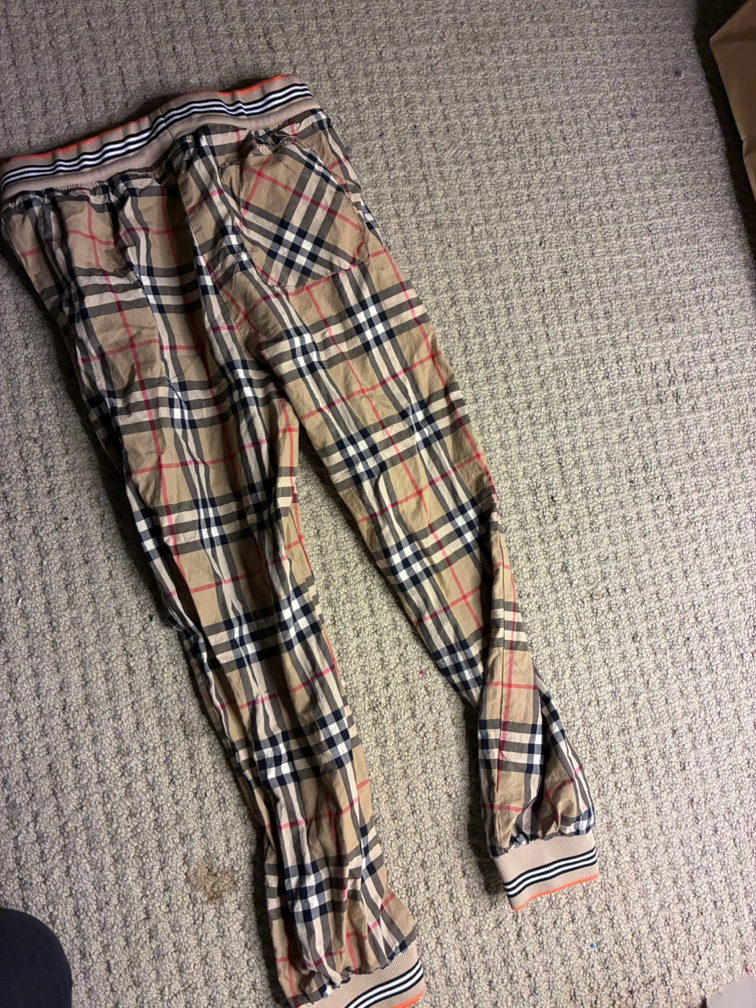 Kids Burberry London England Check Joggers - photo 3