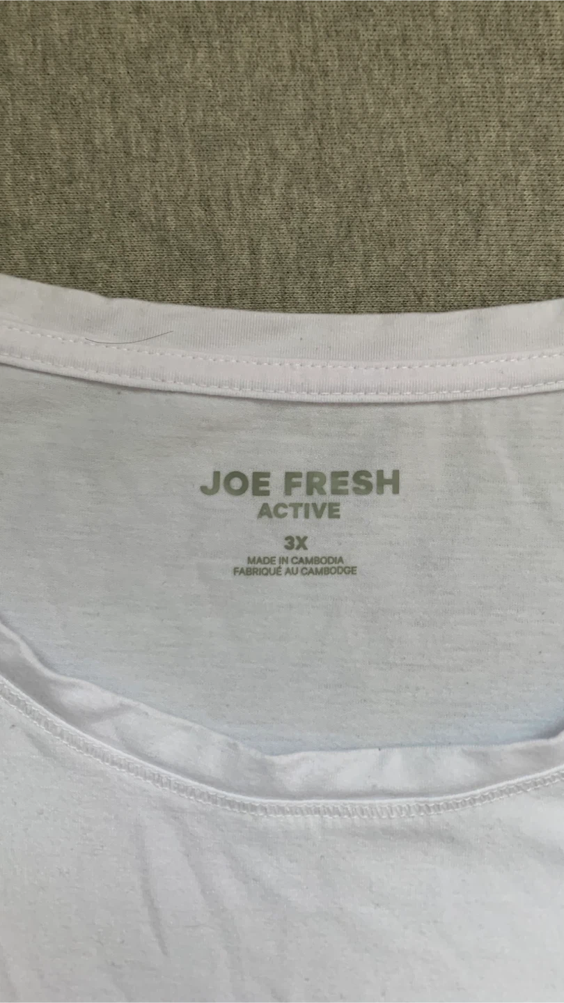 Joe Fresh Active White Tank Top - Ladies 3X - photo 3