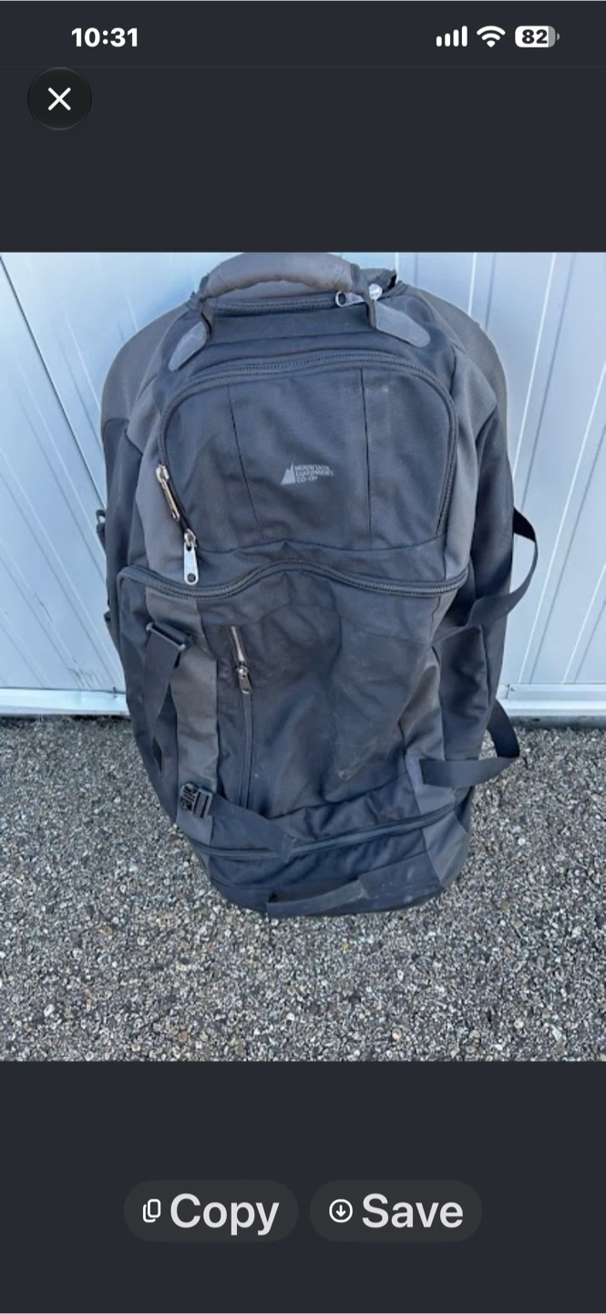 Mountain Equipment Co-op Rolling Travel Backpack