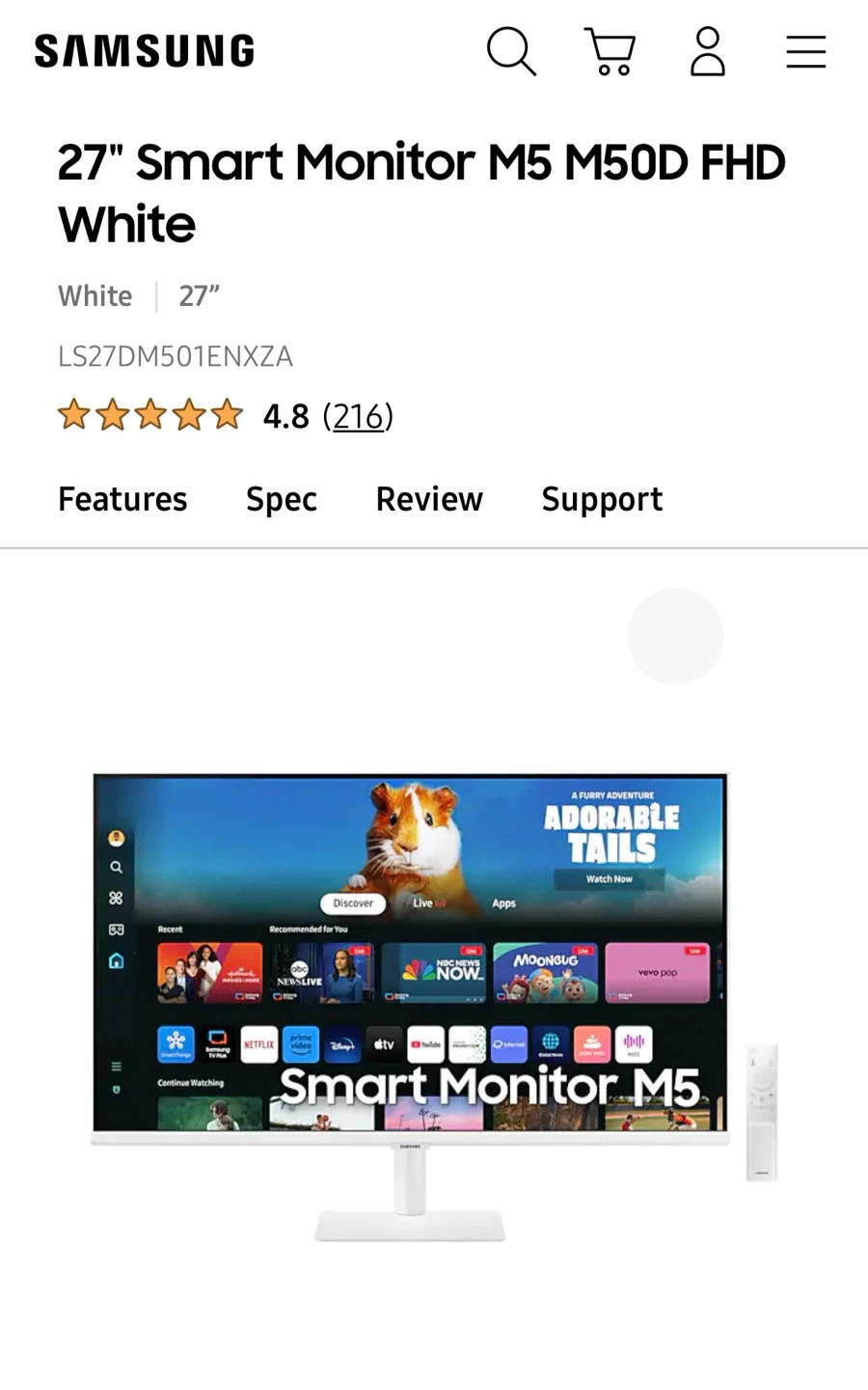 Samsung 27 inch M5 Smart Monitor - photo 5