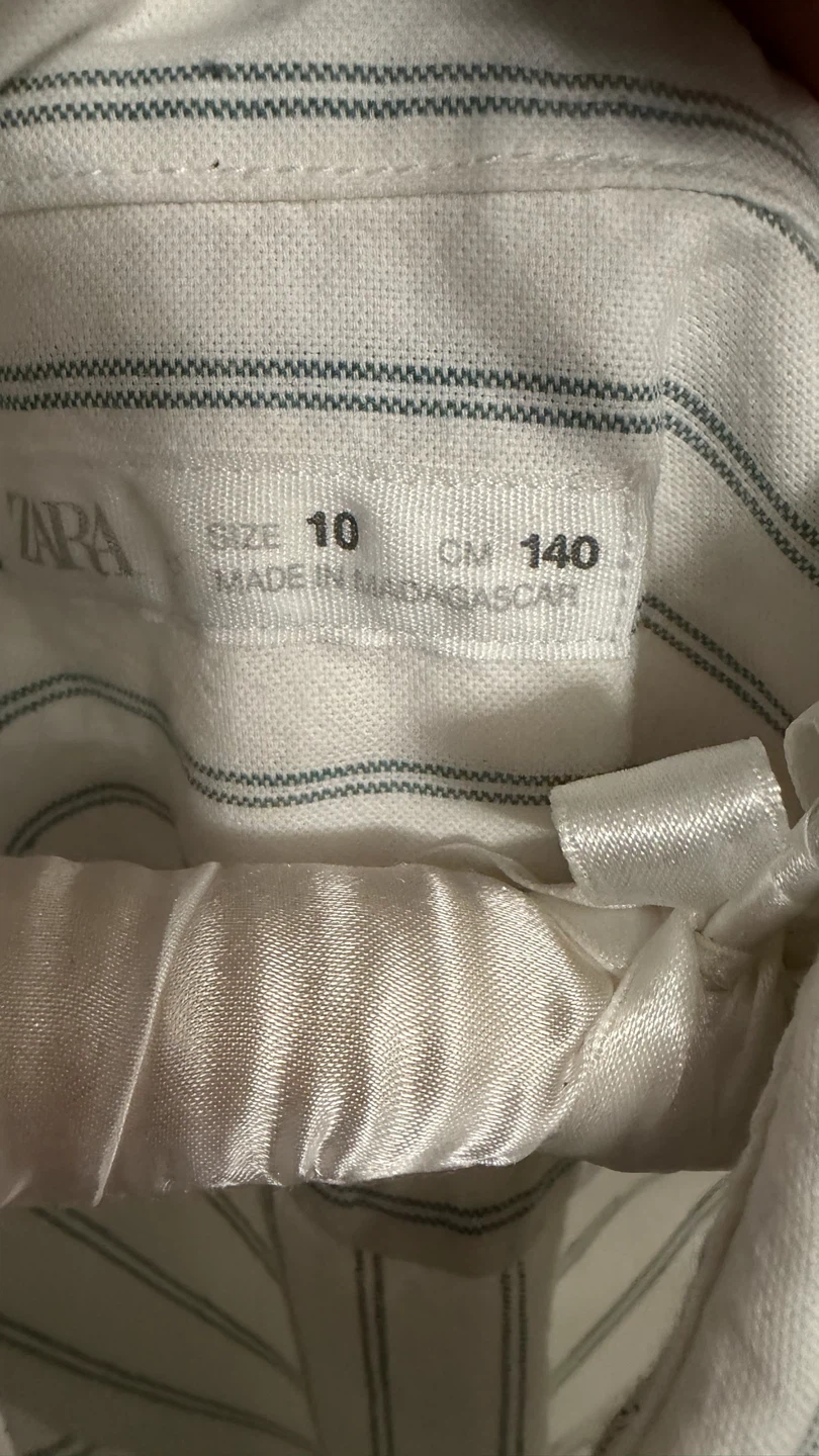 Zara Striped Long Sleeve Shirt Size 10 - photo 3