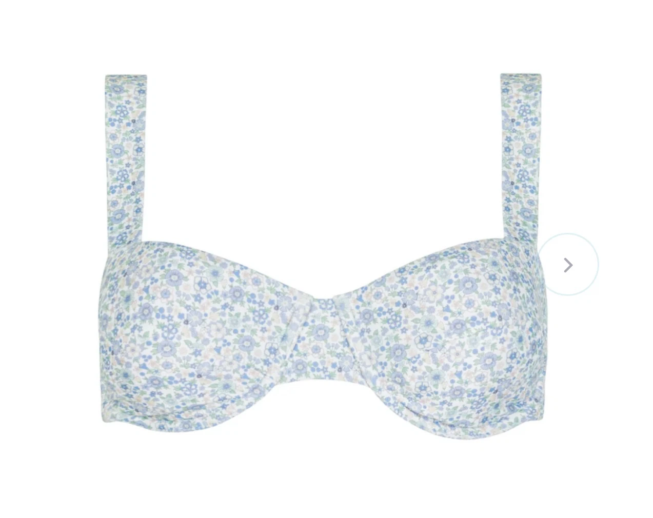Minnow Original Slate Floral Bikini Top – Size M