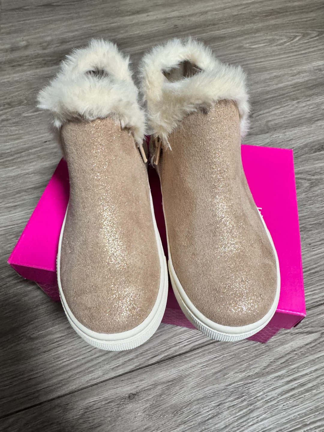Kelly & Katie Faux Fur Boots toddler sz 10