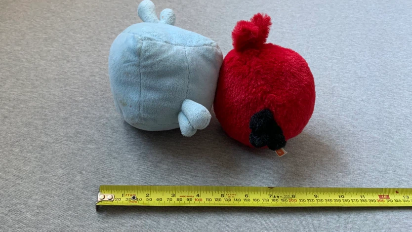 Angry Birds  plush toys - NOTE MARKS ON BACK OF BLUE ONE - photo 2