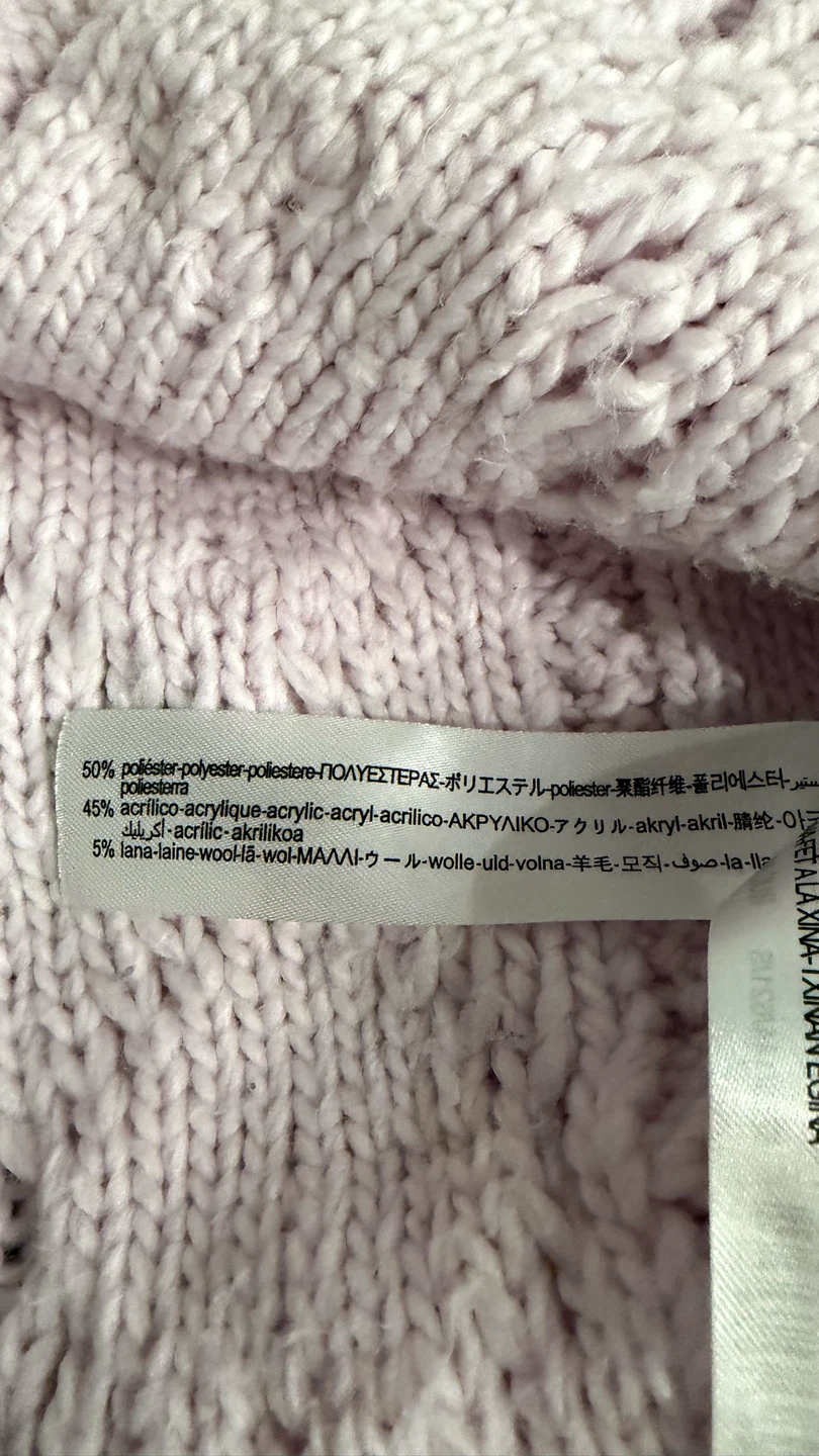 Zara Pale Pink Cable Knit Sweater - photo 5