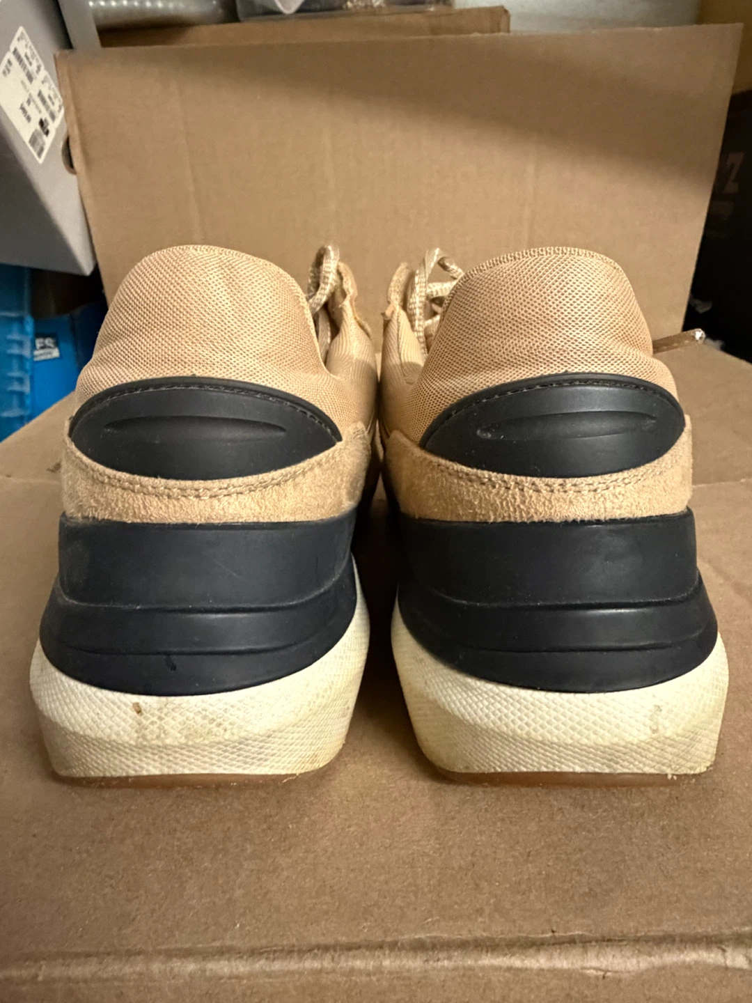 Zara Beige and Leopard Print Sneakers - photo 4