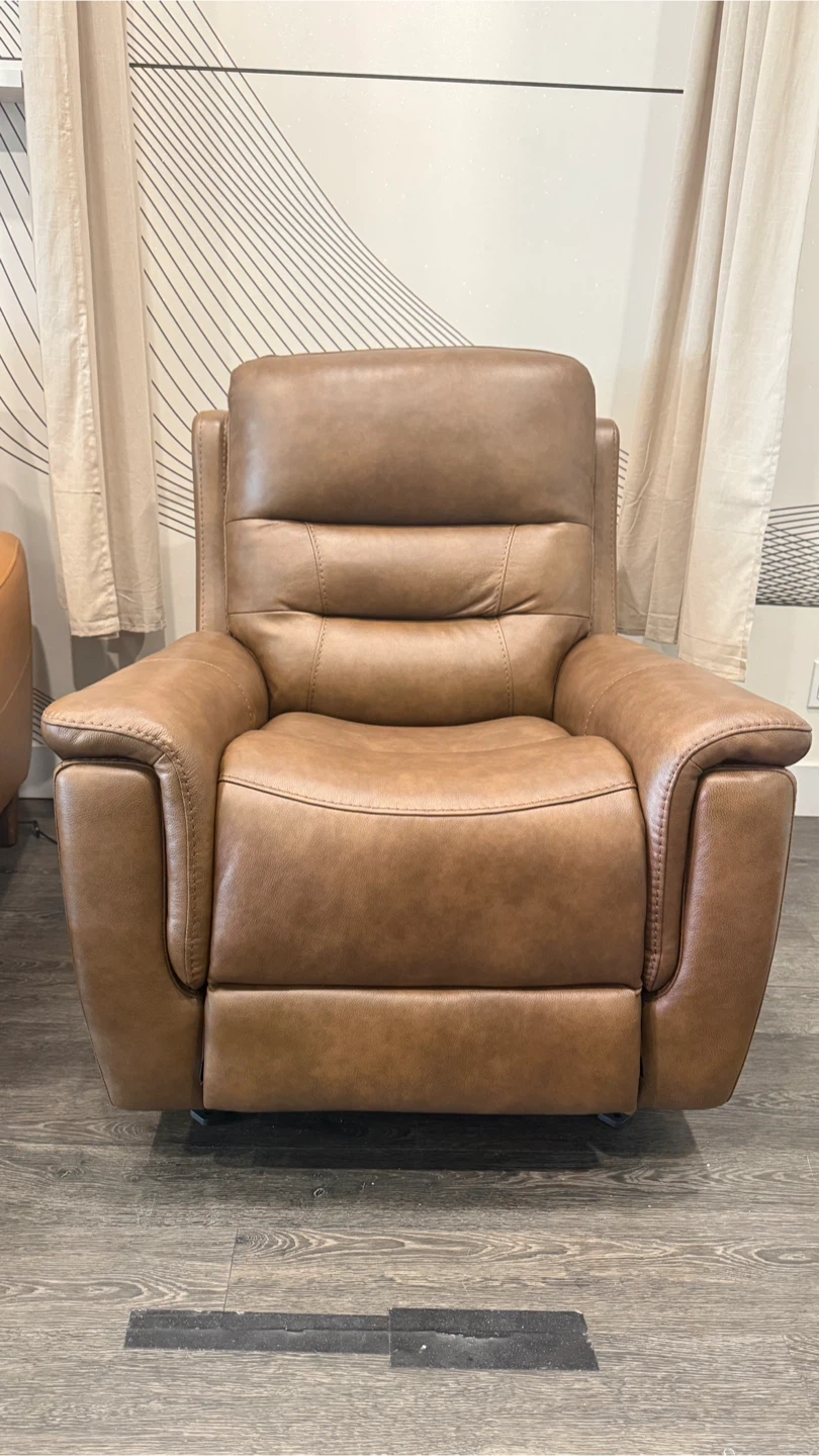 Brown Leather Recliner Chair