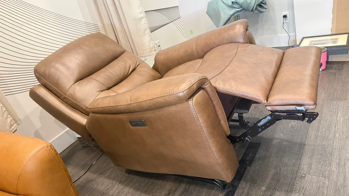 Brown Leather Recliner Chair - photo 2