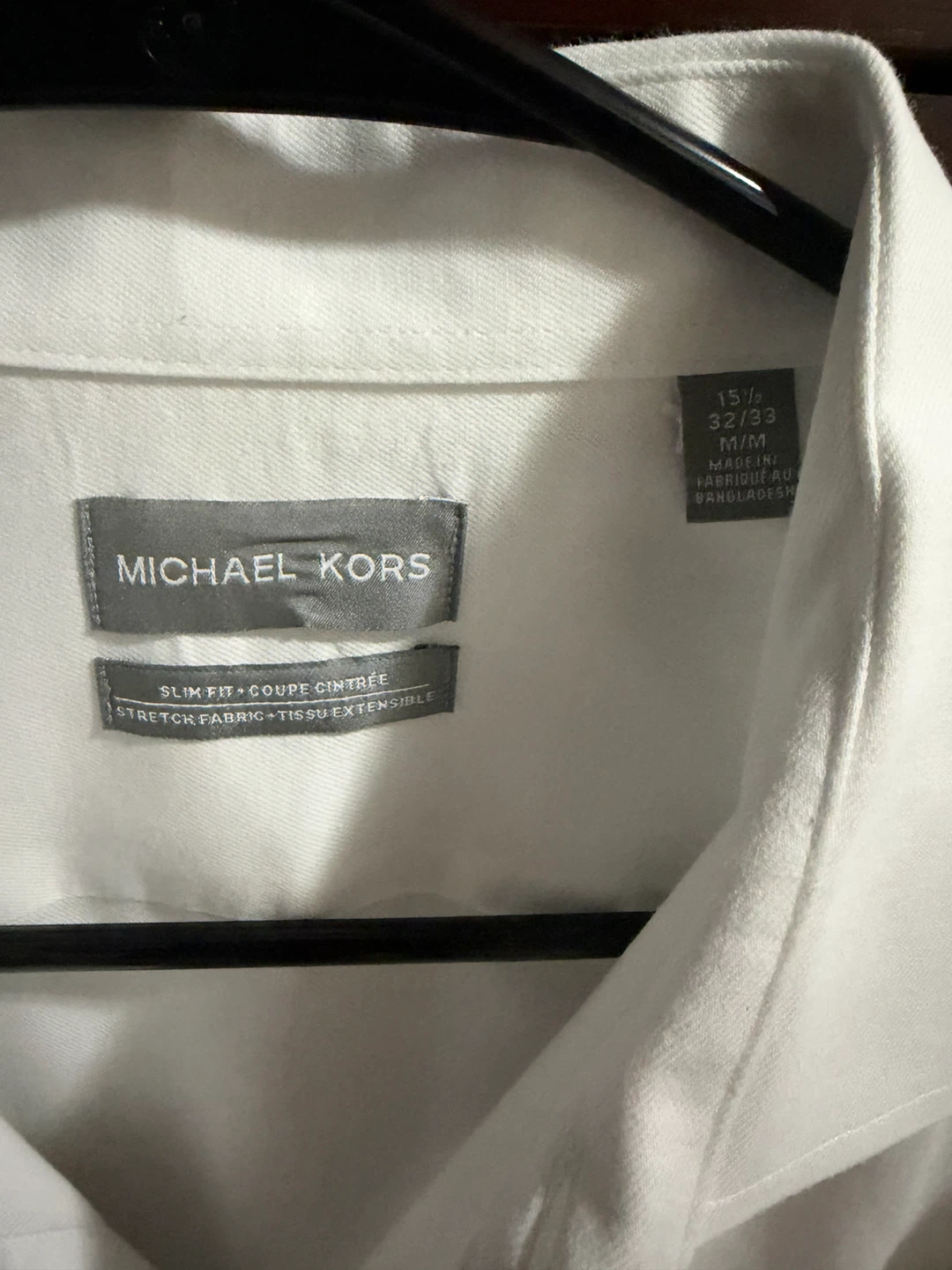 Michael Kors White Slim Fit Dress Shirt - photo 2