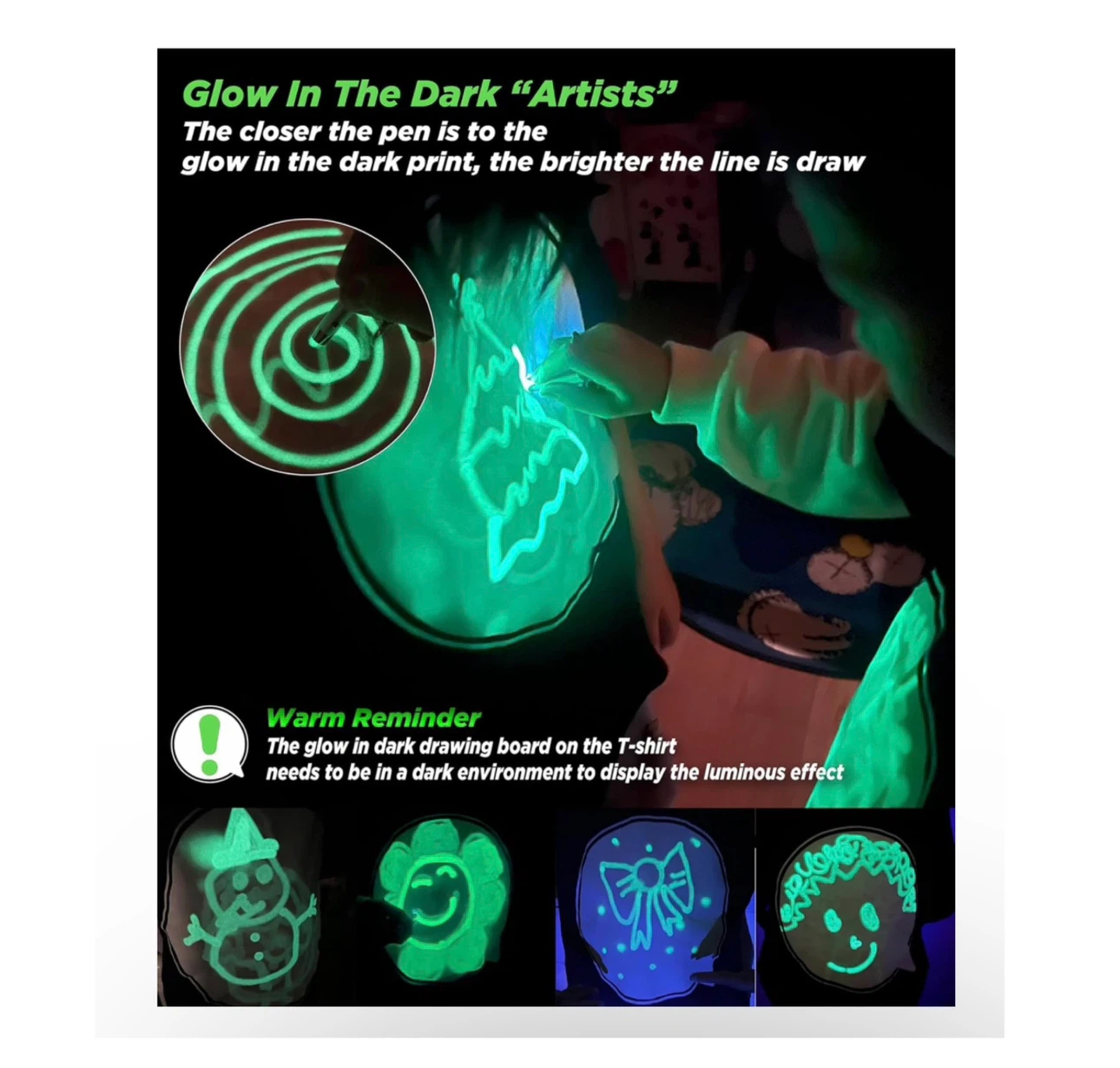 Brand new 100% Cotton Glow in The Dark Shirt - photo 5