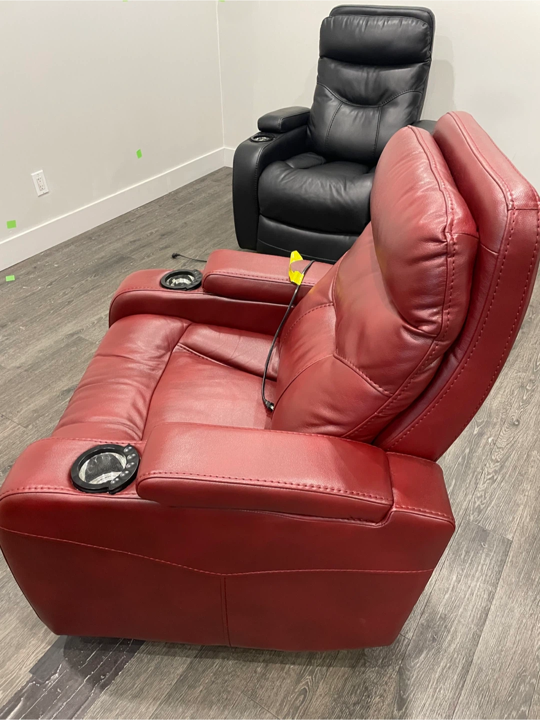 Red Power Reclining Theatre Chair - photo 2