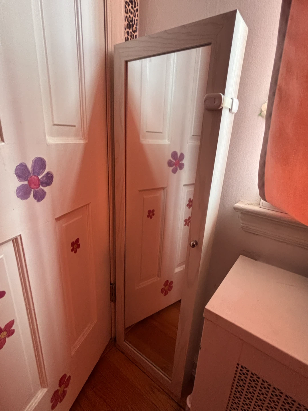 Wall-Mounted Jewelry Armoire with Full-Length Mirror - photo 2