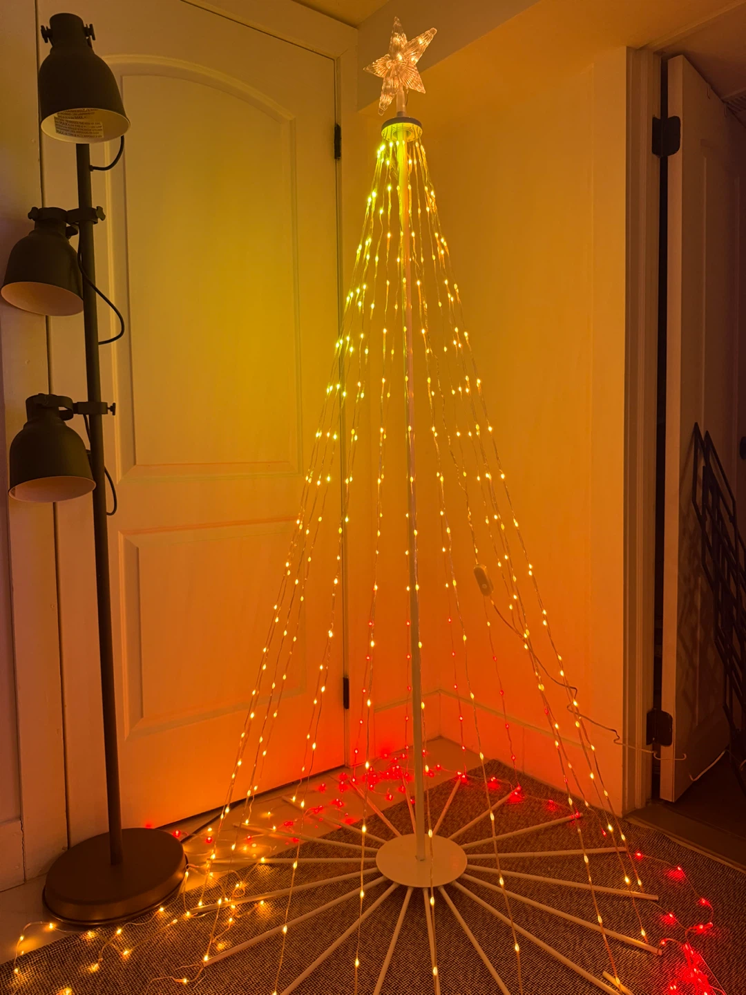 9FT RGB Color Changing Smart Christmas Cone Tree - photo 2