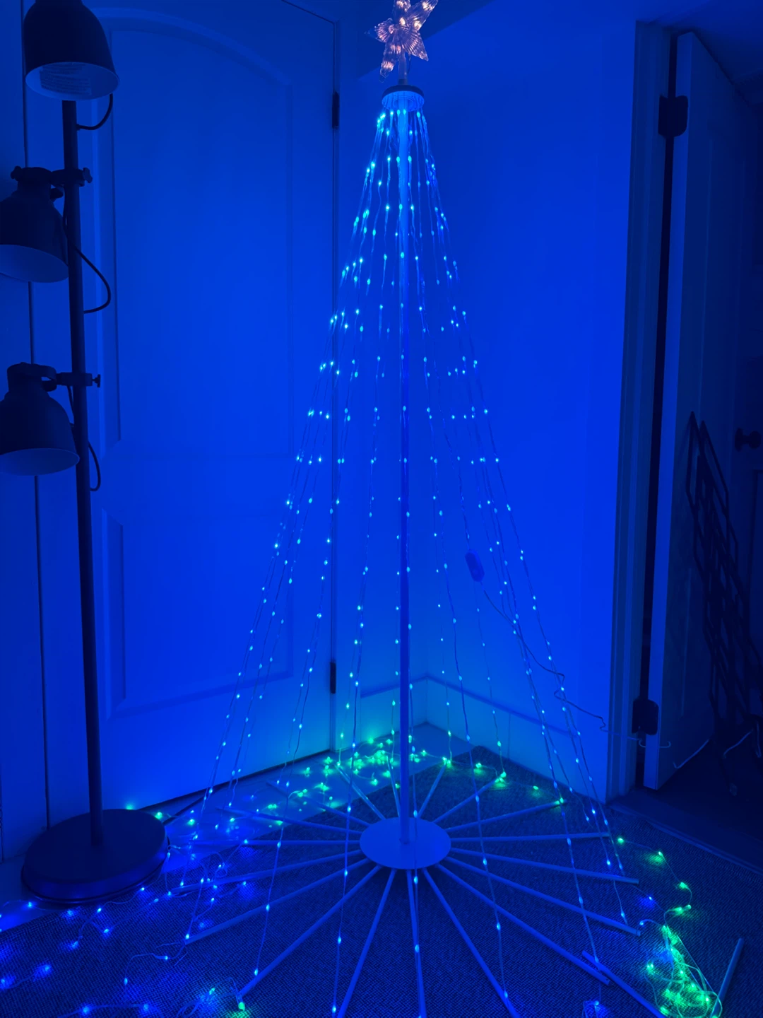 9FT RGB Color Changing Smart Christmas Cone Tree - photo 3