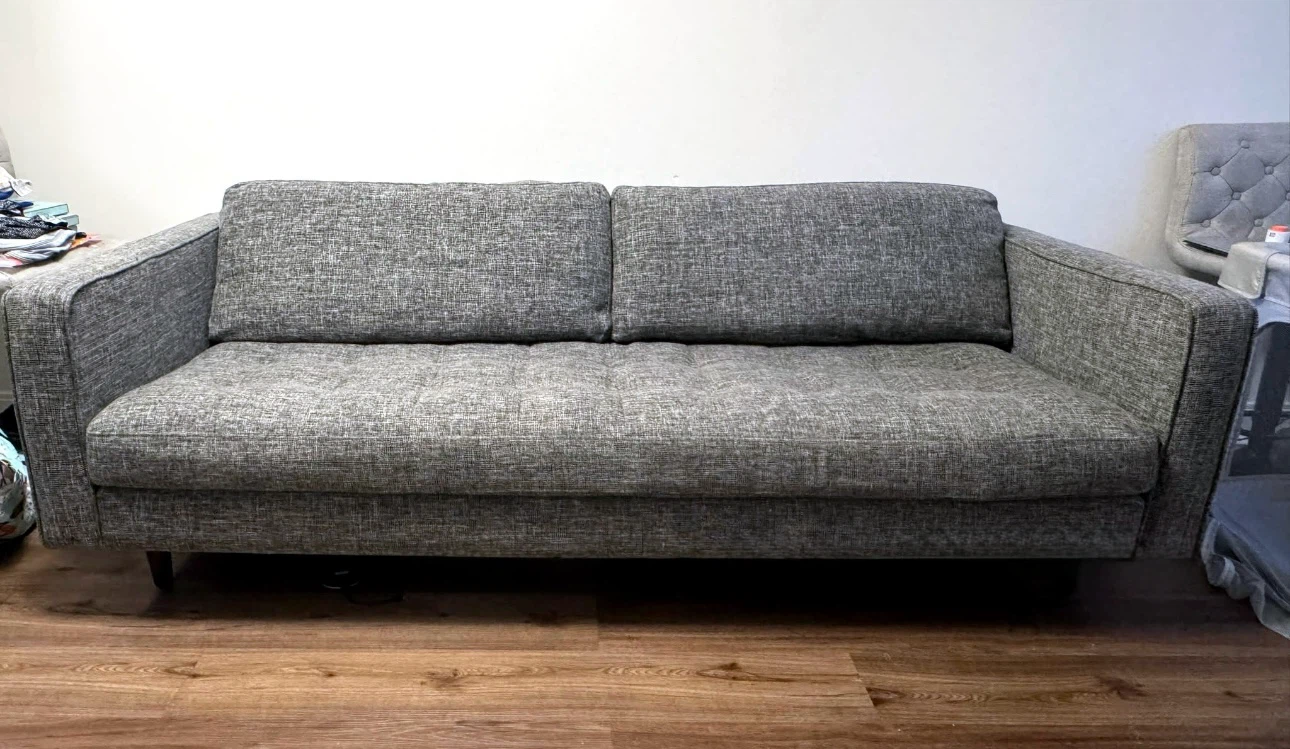 Article Sven 88" Tufted Sofa - Briar Gray - photo 2