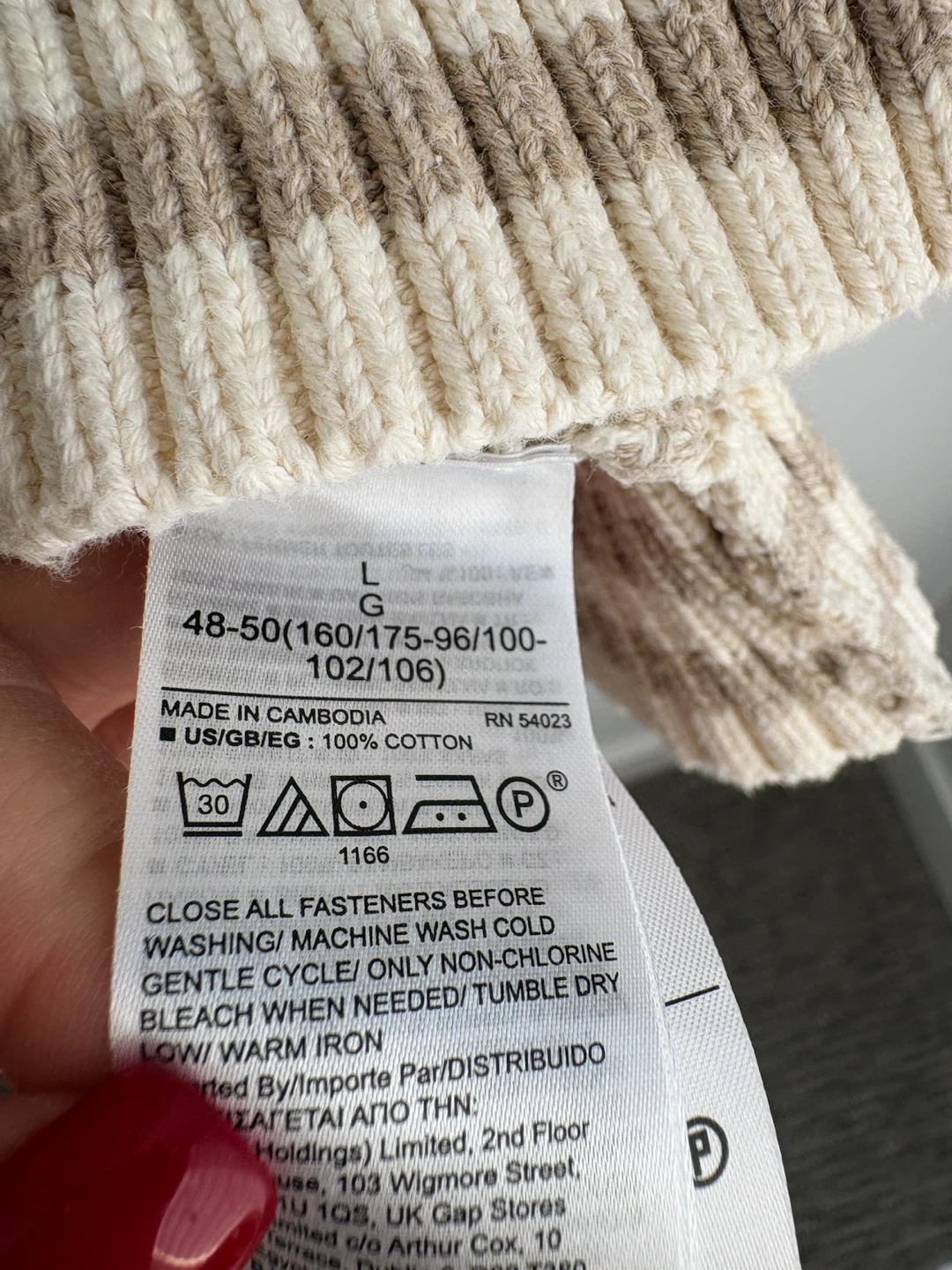Gap Beige Cotton Button-Down Cardigan - photo 5