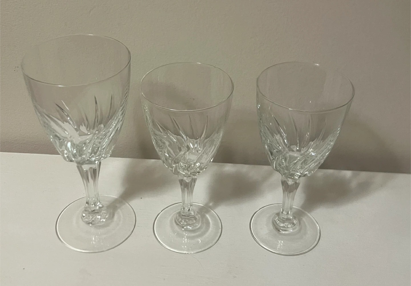 Vintage Crystal Wine Glasses & Goblet