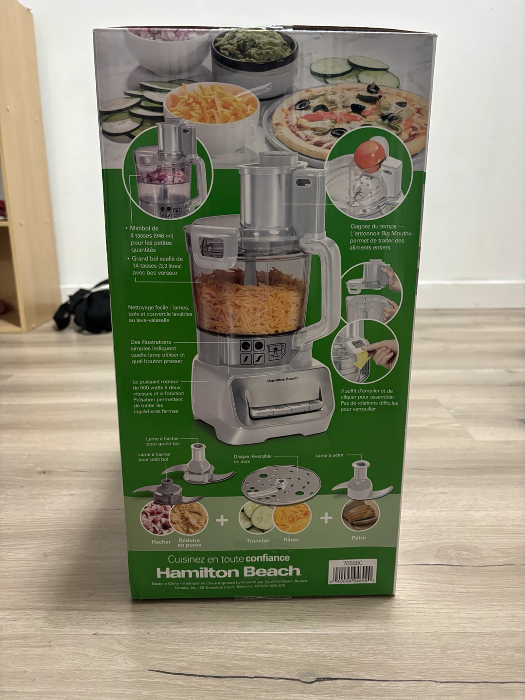 Hamilton Beach Stack & Snap Duo 14 Cup Food Processor