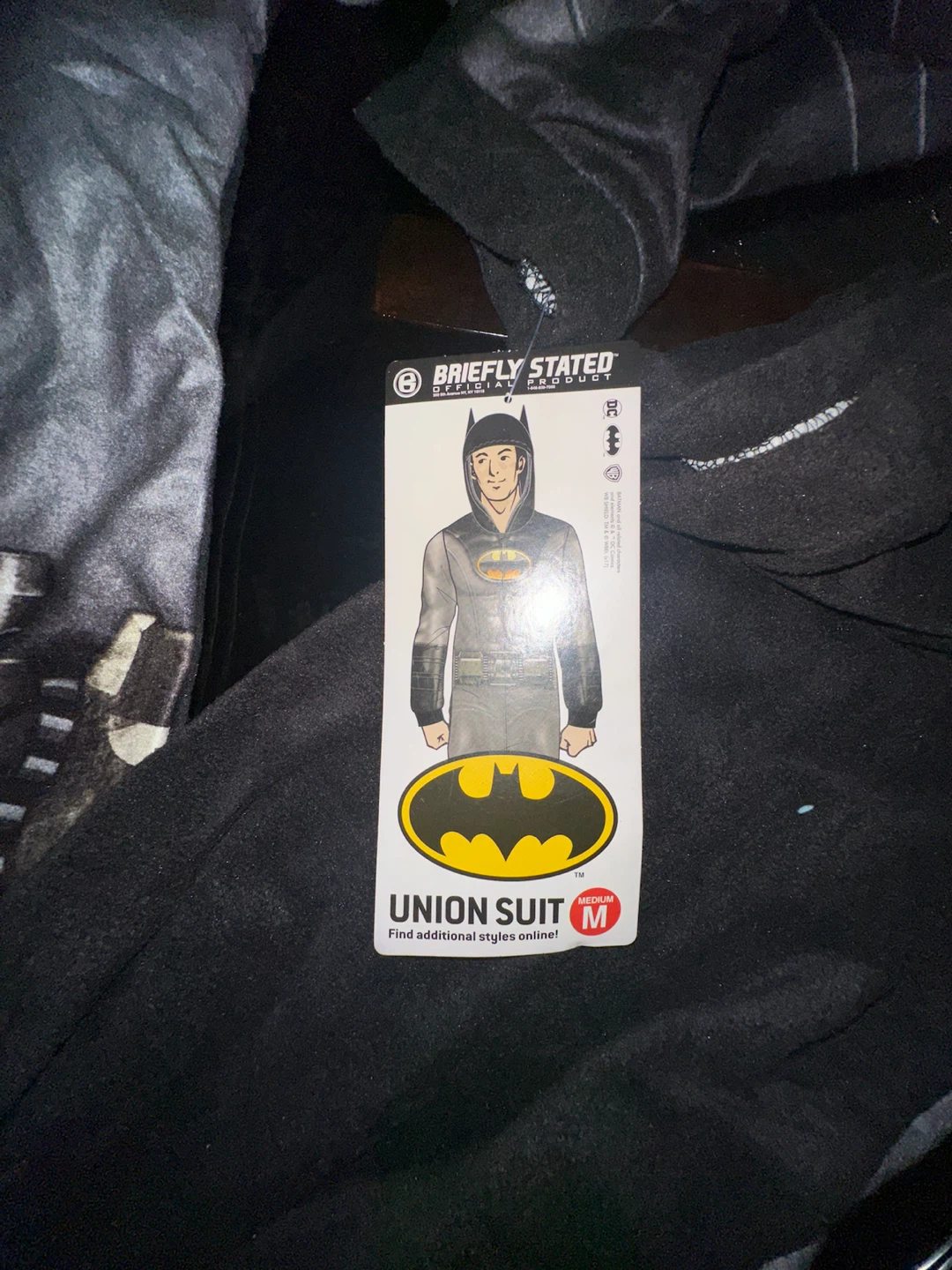 Briefly Stated DC Batman Union Suit, Size Medium - photo 3
