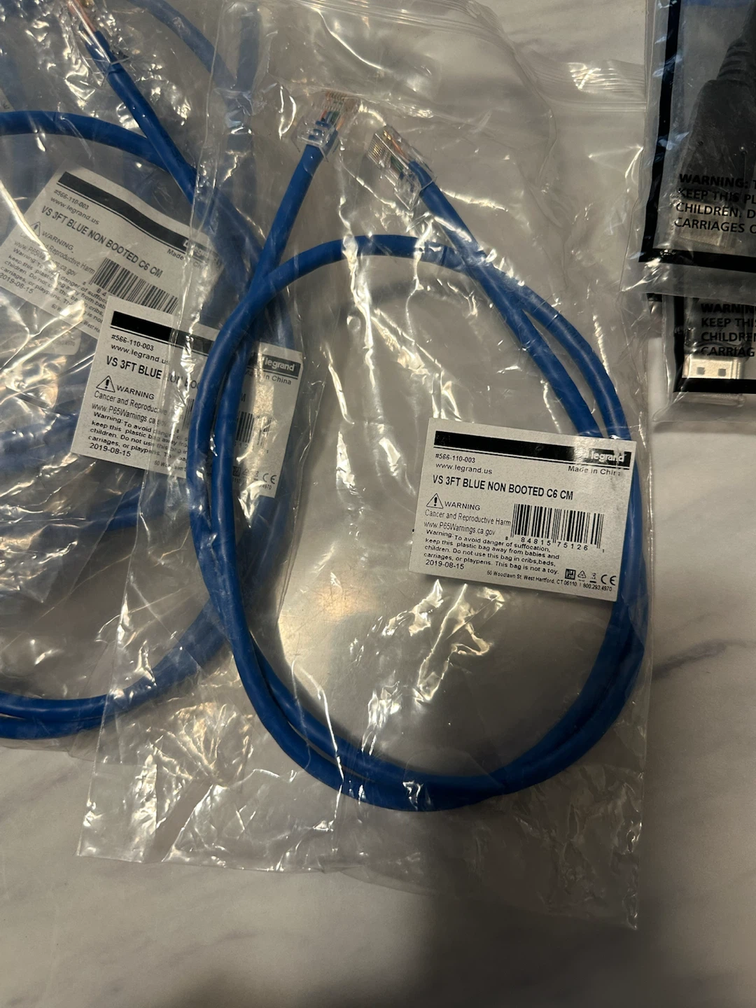Assorted Cables: Legrand Ethernet and Tripp-Lite DisplayPort - photo 2