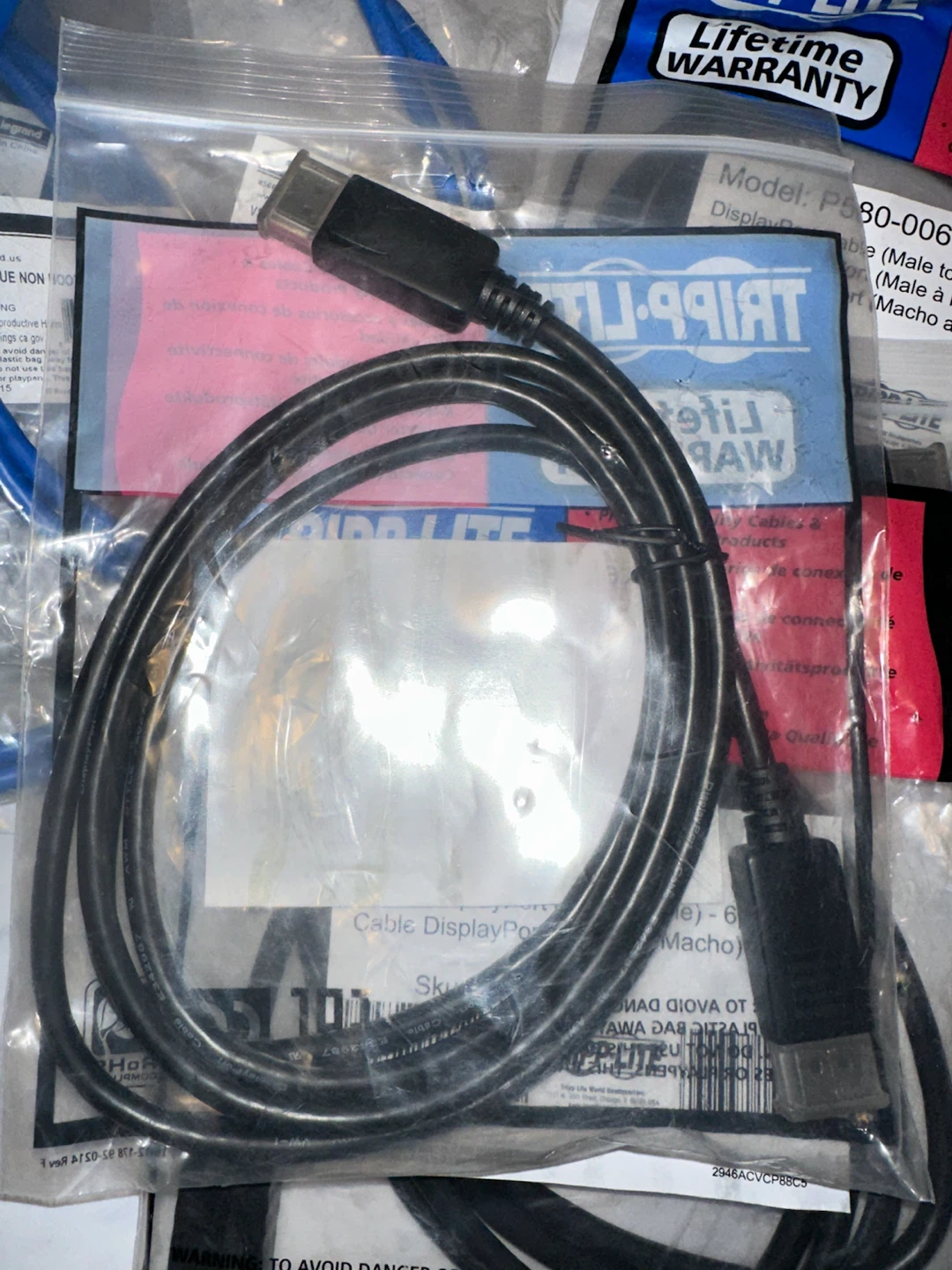 Assorted Cables: Legrand Ethernet and Tripp-Lite DisplayPort - photo 3