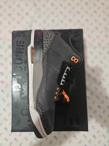 Jordan 3 Retro Dark Grey Orange - photo 2
