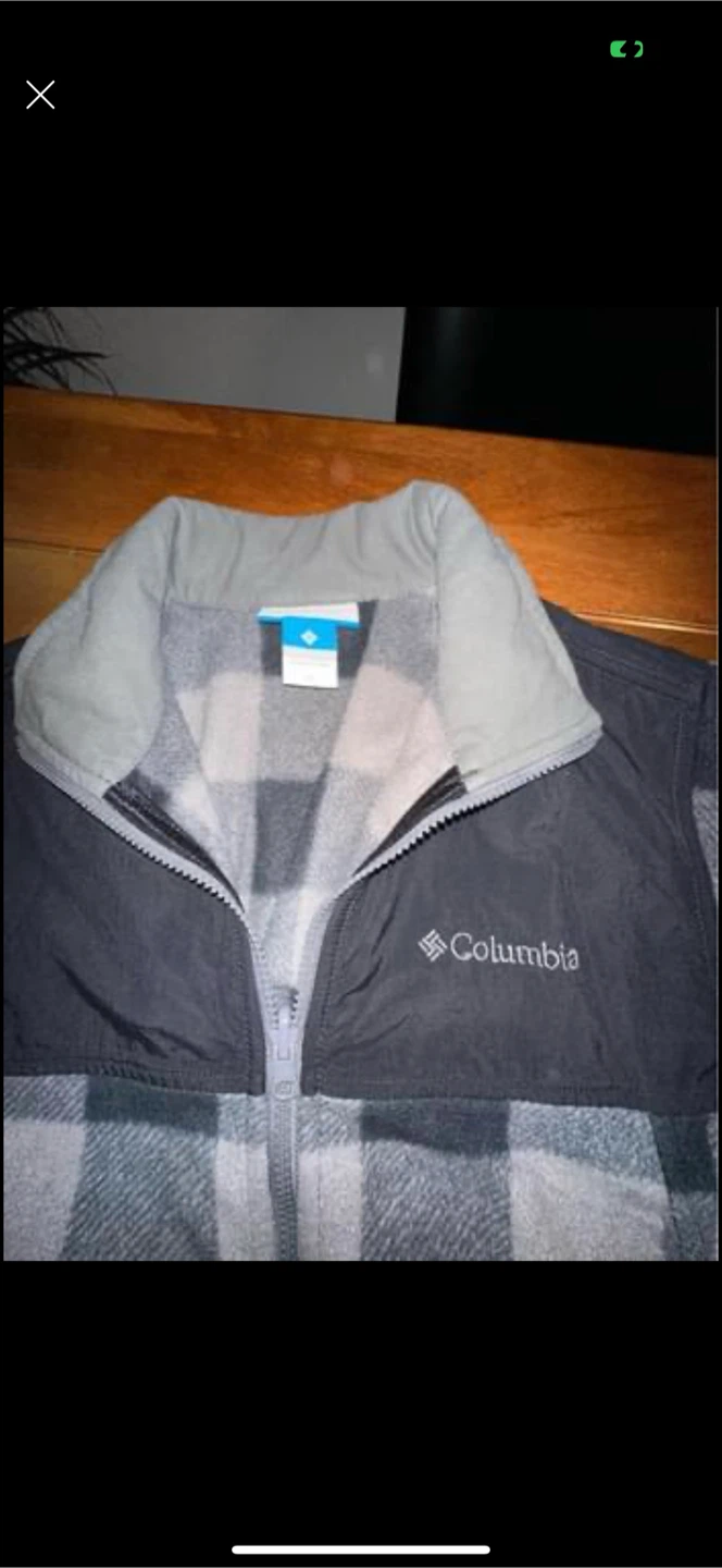 Columbia Interchange Fleece Jacket Grey Plaid - photo 3