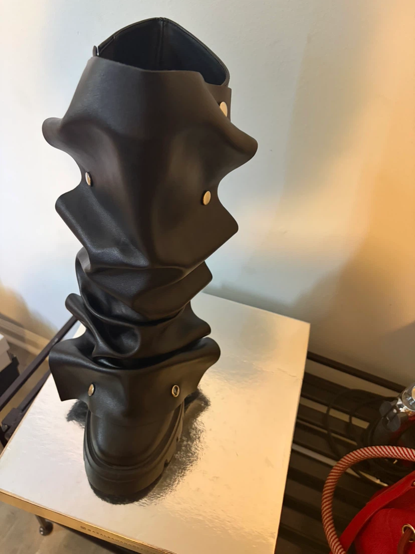 Black Ruched Boots - photo 2